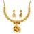 Plushy Mayur Design Gold Plated Necklace Set Jewellery For Women