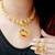 Plushy Mayur Design Gold Plated Necklace Set Jewellery For Women