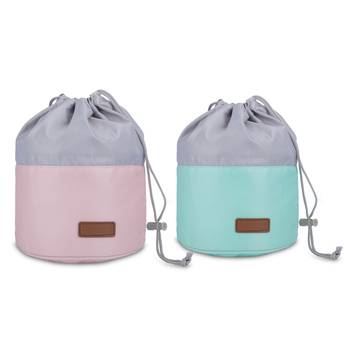 NFI essentials Multifunctional Cosmetic Bag for Travel Pack of 2 (Green & Pink) 1