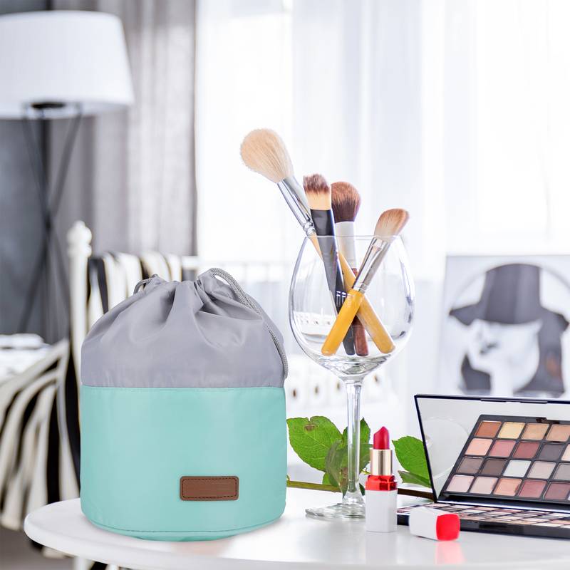 NFI essentials Multifunctional Cosmetic Bag for Travel Pack of 2 (Green & Pink)