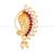 Mayur Design with AD stone Alloy Maharashtrian banu Nath Nathiya   Nose Pin for women