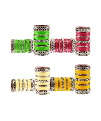 Multi Stone Stud Acrylic Bangle with very extra size 2
