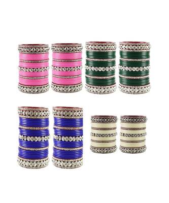 Multi Stone Stud Acrylic Bangle with very extra size 1