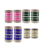 Multi Stone Stud Acrylic Bangle with very extra size