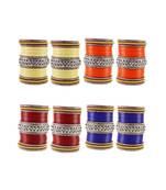 Multi Stone Stud Acrylic Bangle with very extra size