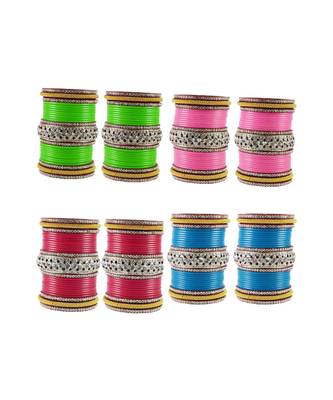 Multi Stone Stud Acrylic Bangle with very extra size 1