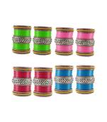 Multi Stone Stud Acrylic Bangle with very extra size