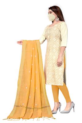 Off-white lace cotton salwar 2