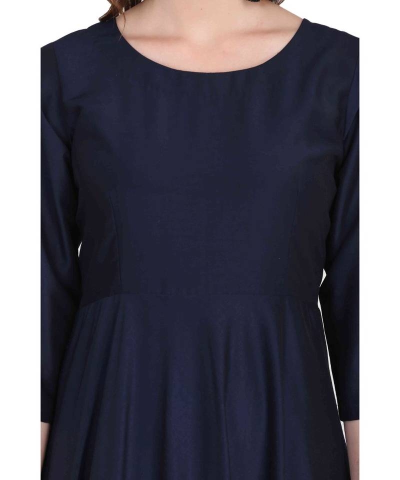 Rayon  Blue stitched  Kurti