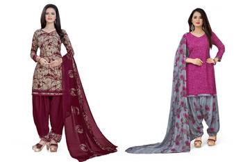 Multicolor printed crepe salwar 1