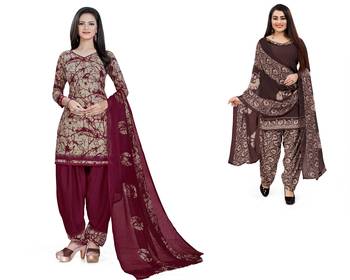 Multicolor printed crepe salwar 1
