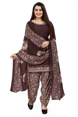 Multicolor printed crepe salwar 3
