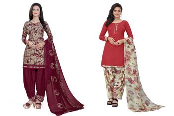 Multicolor printed crepe salwar 1