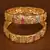 Gold plated zircon embellished bangles for women BD487