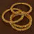 Gold Plated Kundan Embellished Bangle Set BD490