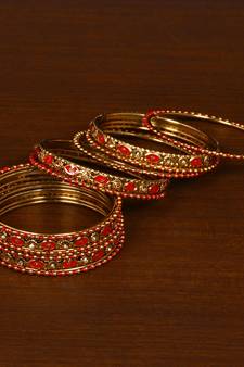 Antique Look Designer Meenakari Worked Bangle Set BD518