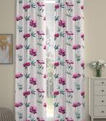 ROSARA HOME Floral  Pack of 2 Regular Curtains,Pink