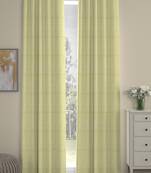 ROSARA HOME Pack of 2 Eyelet Polyester Curtains,Beige
