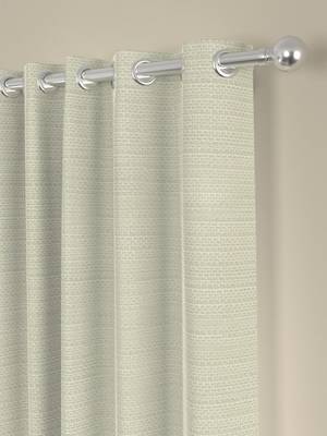 ROSARA HOME Pack of 2 Eyelet Polyester Curtains,Cream 2