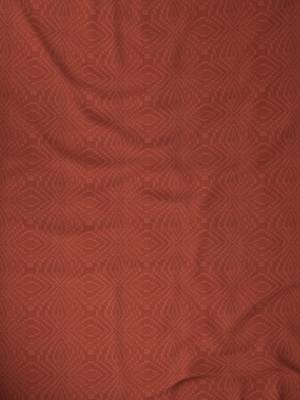 ROSARA HOME Pack of Single Eyelet Polyester Curtain,Rust 3