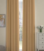 ROSARA HOME Pack of 2 Eyelet Polyester Curtains,Taupe