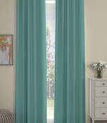ROSARA HOME Pack of 2 Eyelet Polyester Curtains,Mint Green