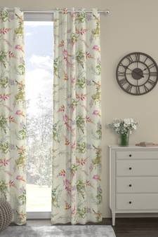 ROSARA HOME Pack of Single Eyelet Polyester Curtain,Multicolor