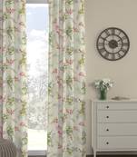 ROSARA HOME Pack of Single Eyelet Polyester Curtain,Multicolor