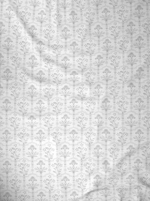 ROSARA HOME Floral  Pack of Single Sheer Curtain,White 3