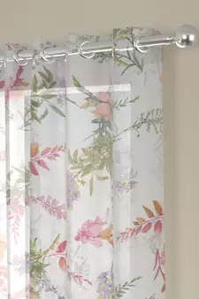 ROSARA HOME Floral  Pack of Single Sheer Curtain,Multicolor