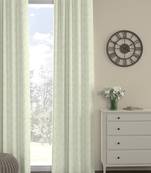 ROSARA HOME Jacquard  Pack of Single Regular Curtain,Off White