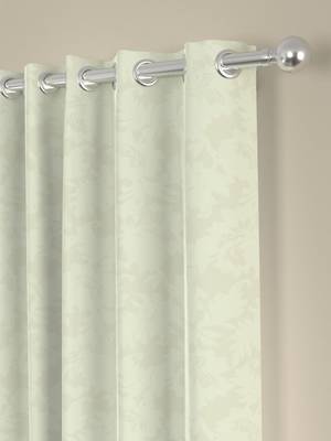ROSARA HOME Jacquard  Pack of Single Regular Curtain,Off White 2