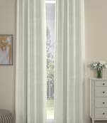 ROSARA HOME Solid  Pack of 2 Regular Curtains,Cream
