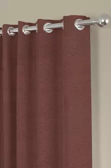 ROSARA HOME Solid  Pack of 2 Regular Curtains,Maroon