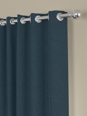 ROSARA HOME Solid  Pack of 2 Regular Curtains,Navy Blue 2