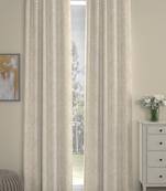 ROSARA HOME chevron  Pack of 2 Regular Curtains,Beige