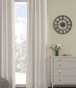 ROSARA HOME chevron  Pack of Single Regular Curtain,Cream