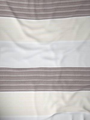 ROSARA HOME Striped  Pack of Single Sheer  Curtain,Brown 3