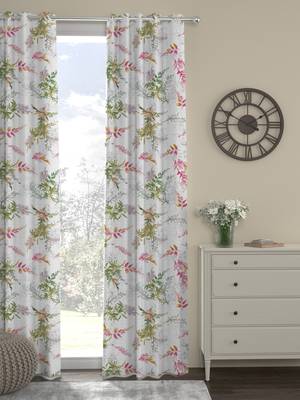 ROSARA HOME Floral  Pack of Single Regular Curtain,Multicolor 1