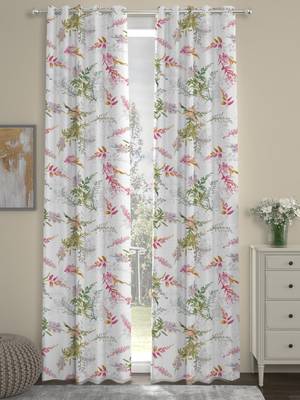 ROSARA HOME Floral  Pack of 2 Regular Curtains,Multicolor 1