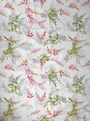 ROSARA HOME Floral  Pack of 2 Regular Curtains,Multicolor 3