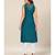 blue silk stitched Sleeveless   Kurti