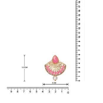 Pink pearl earrings 4