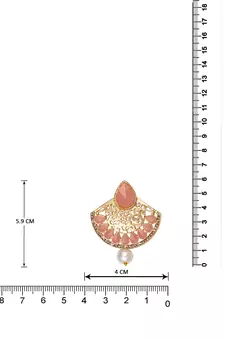 Pink pearl earrings