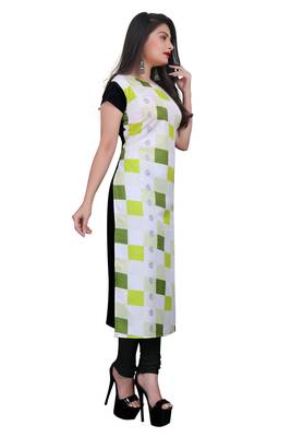 Multicolor printed crepe ethnic-kurtis 4