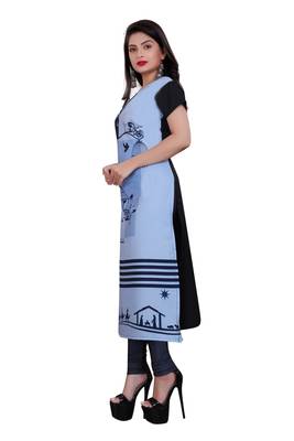 Multicolor printed crepe ethnic-kurtis 3