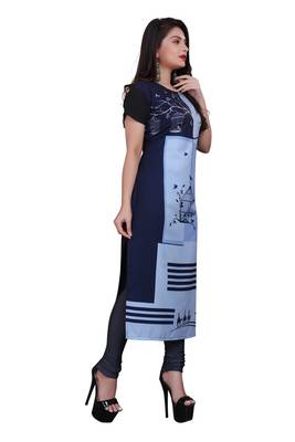 Multicolor printed crepe ethnic-kurtis 4