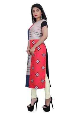 Multicolor printed crepe ethnic-kurtis 3