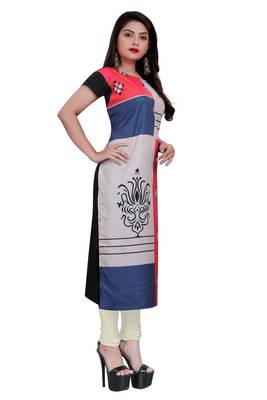 Multicolor printed crepe ethnic-kurtis 4