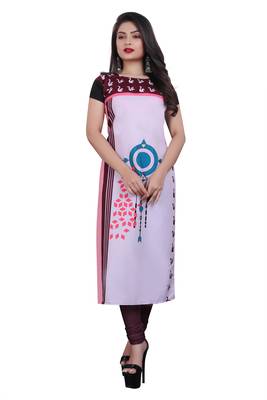 Multicolor printed crepe ethnic-kurtis 1